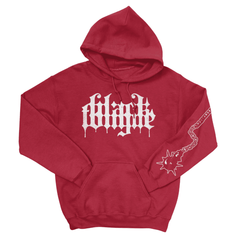 Black Tongue Mace And Chain Pullover Hoodie