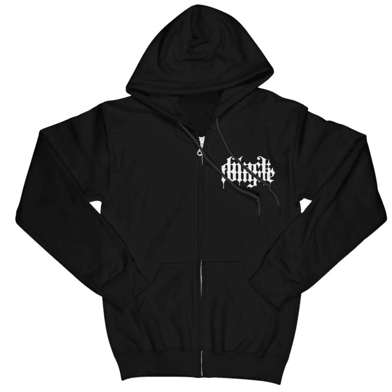 Black Tongue Nadir Zip Hoodie front