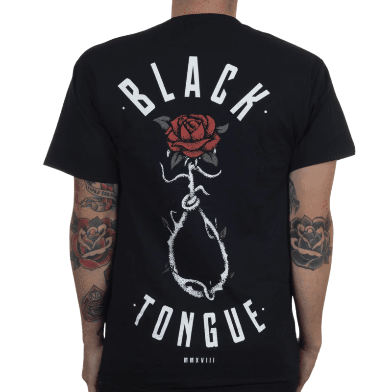 Black Tongue Till Death T-Shirt back